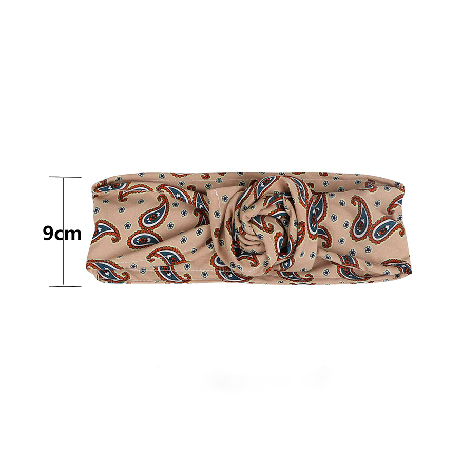 Bandeau femme marron à imprimé floral – Image 2