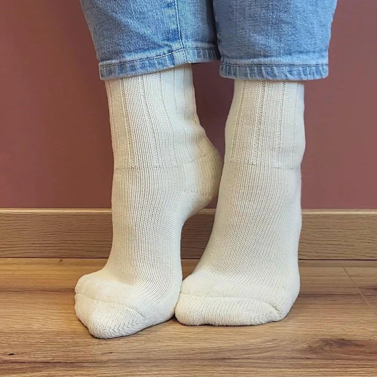 Chaussettes treck 85% laine 15% coton bio - HIRSCH