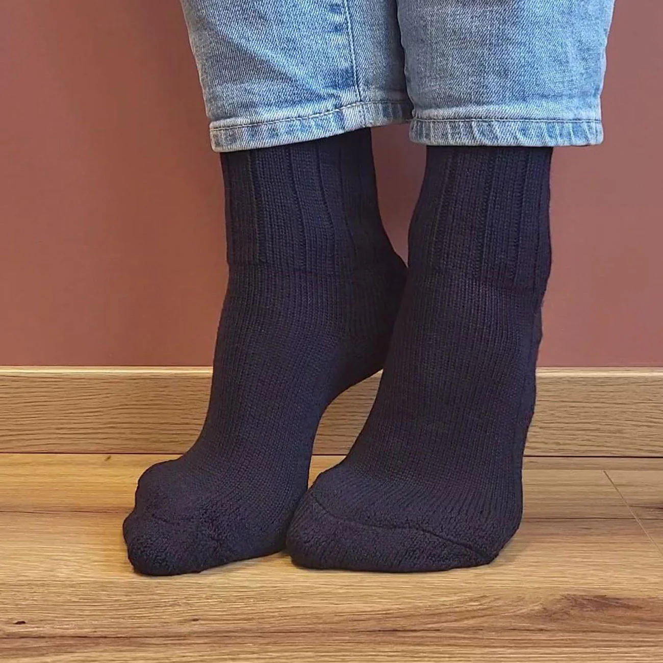 Chaussettes treck 85% laine 15% coton bio - HIRSCH – Image 2