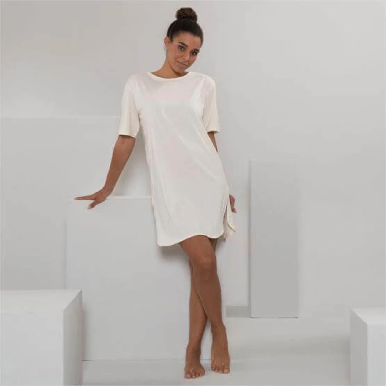 T-Shirt large de nuit BERIT en coton bio - LIVING CRAFTS – Image 3