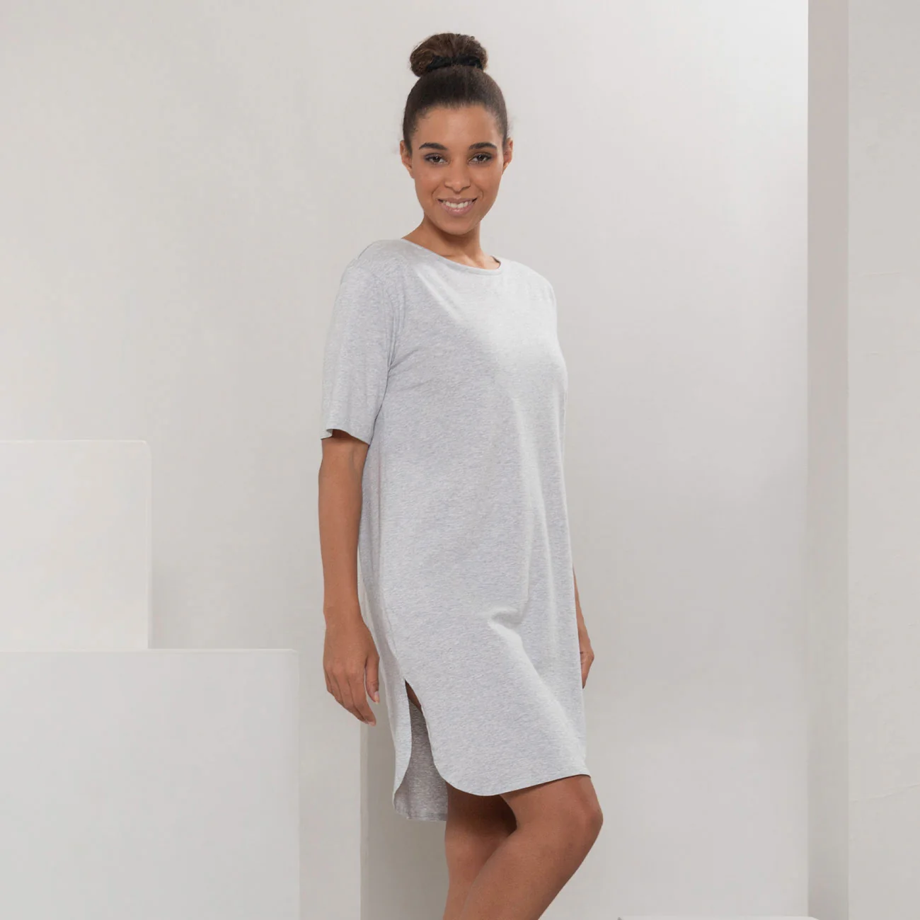 T-Shirt large de nuit BERIT en coton bio - LIVING CRAFTS