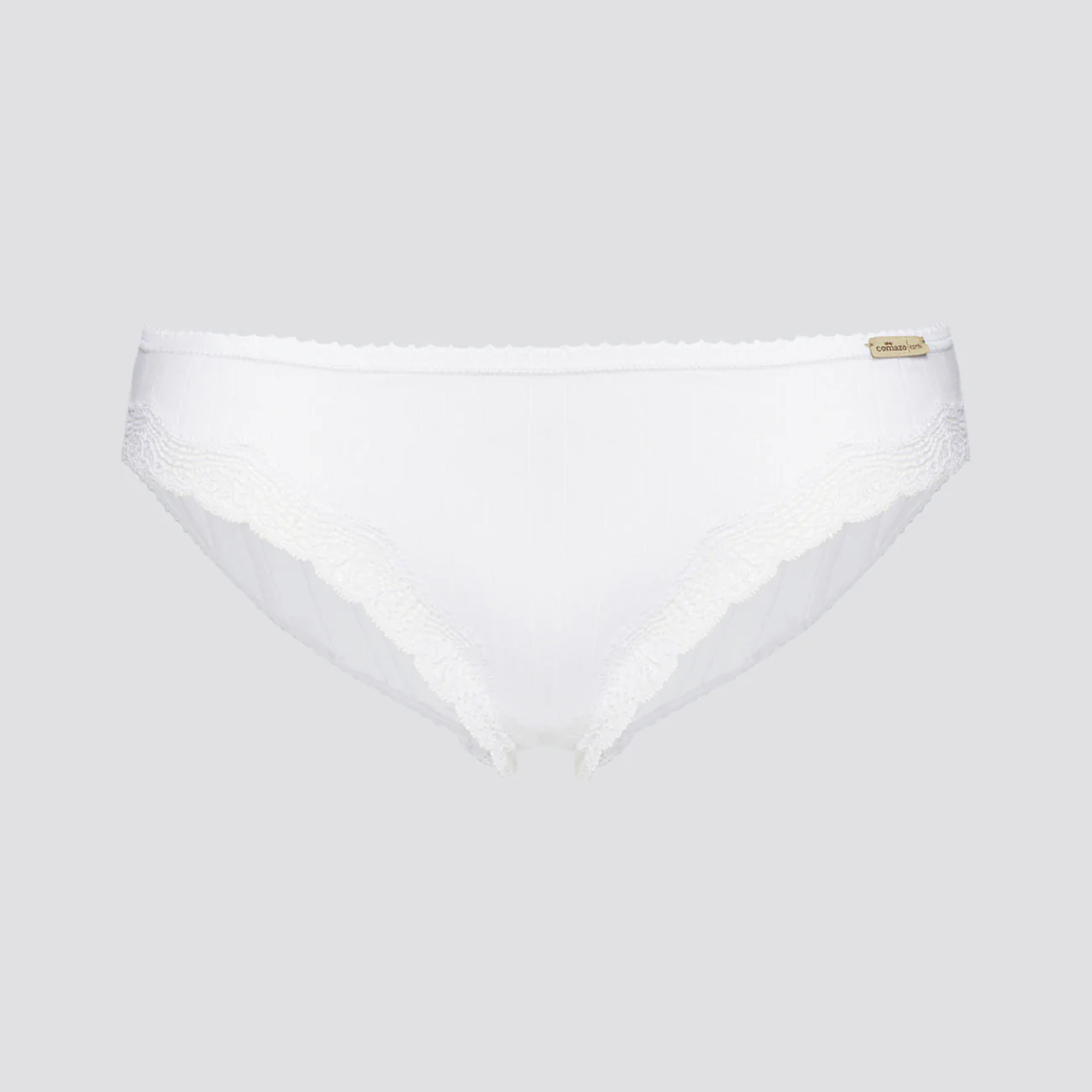 Slip côtelé et dentelle - COMAZO – Image 2