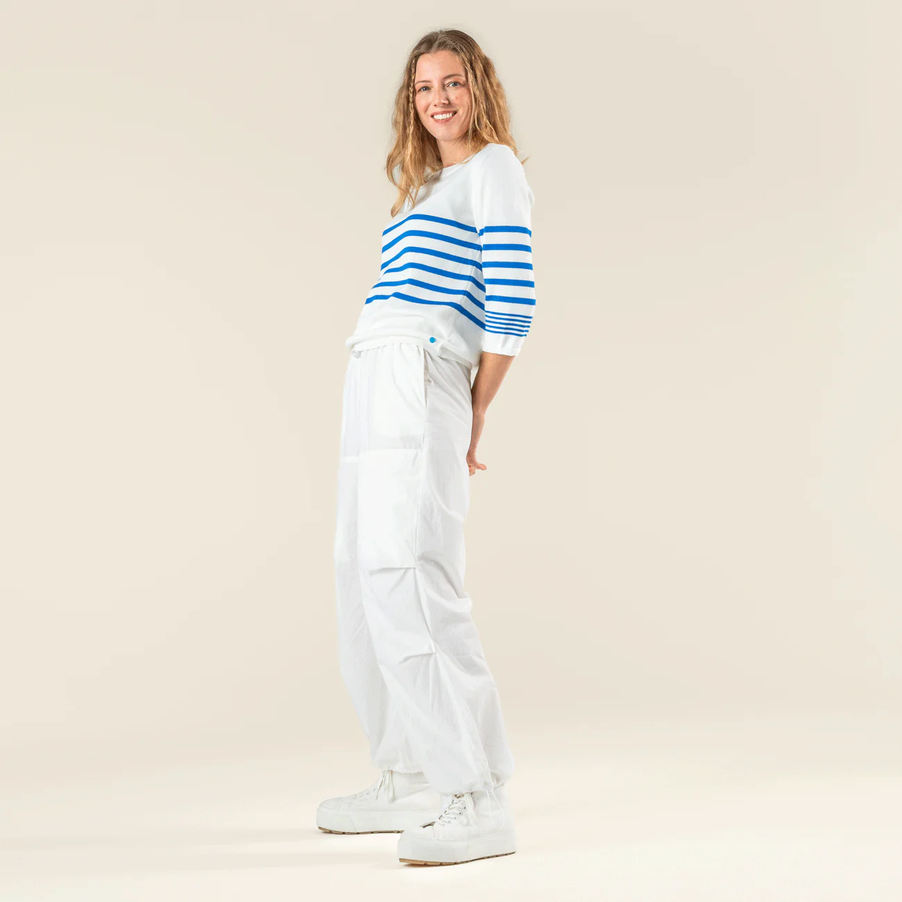 Pull 100% coton manches 3/4 ROMINA - LIVING CRAFTS – Image 2