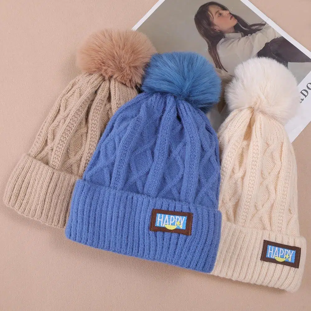 Bonnet pompon femme Happy – Image 6