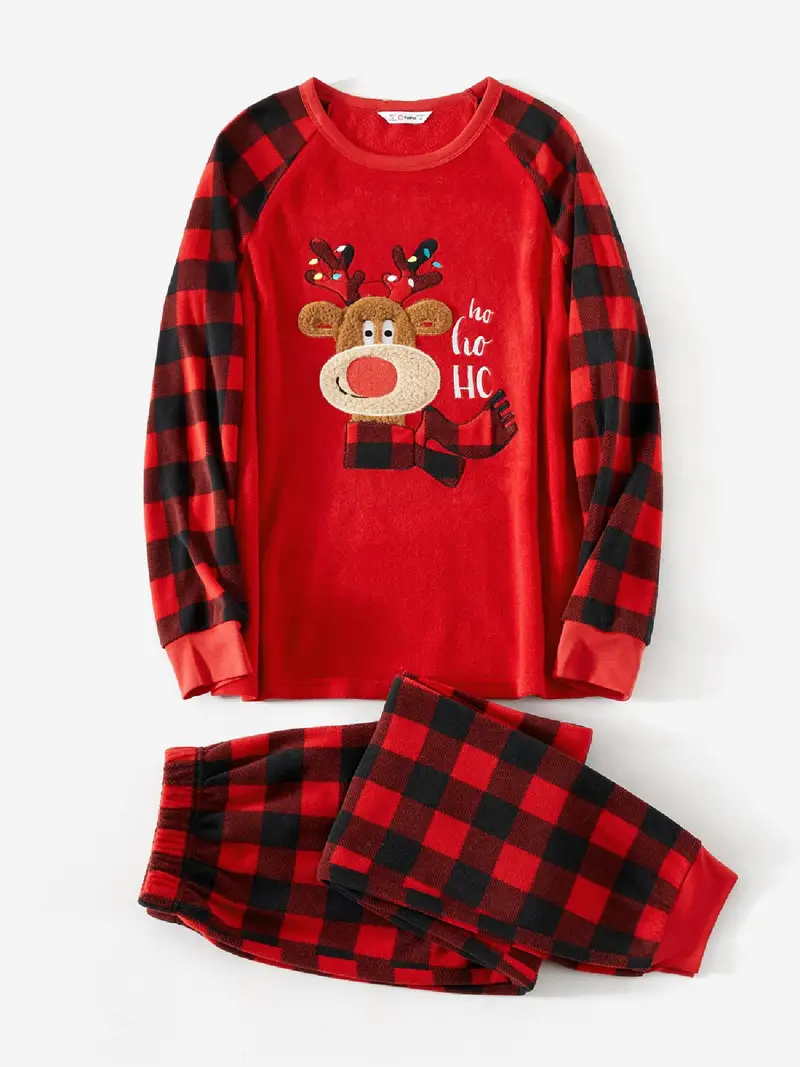 Ensemble Pyjama Noël avec Carreaux Rouges – Image 5