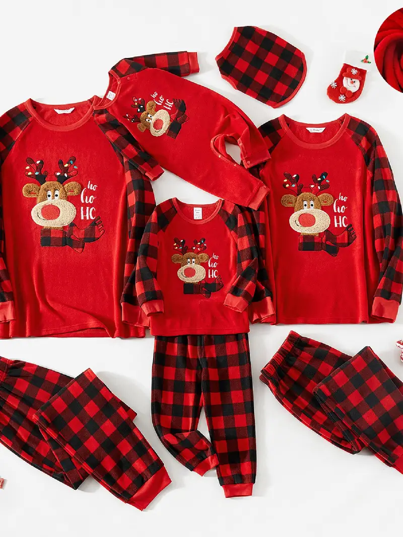 Ensemble Pyjama Noël avec Carreaux Rouges – Image 4