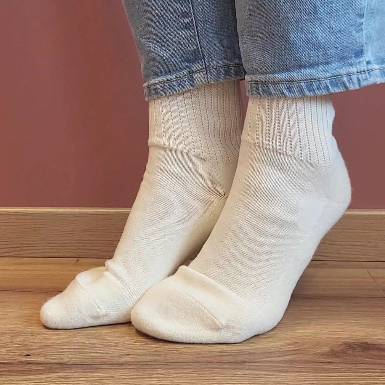 Chaussettes treck 85% Coton bio 15% Laine - HIRSCH – Image 3