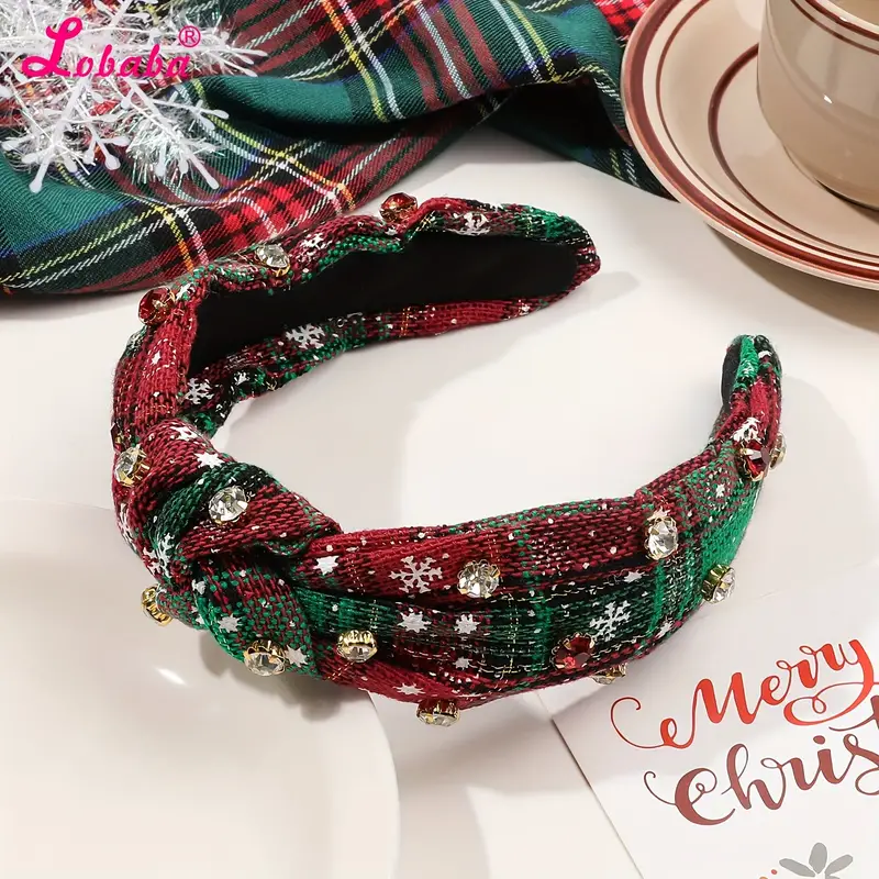 Serre Tête de Noël Matière Écharpe – Image 3