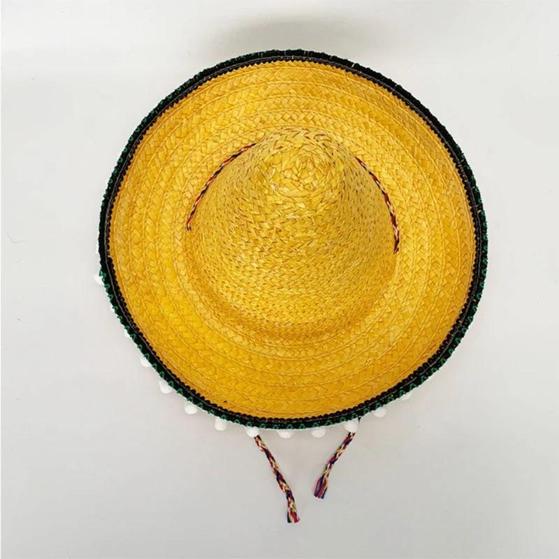 Sombrero Traditionnel Jaune pour Enfants – Image 3