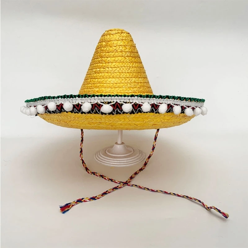 Sombrero Traditionnel Jaune pour Enfants – Image 2