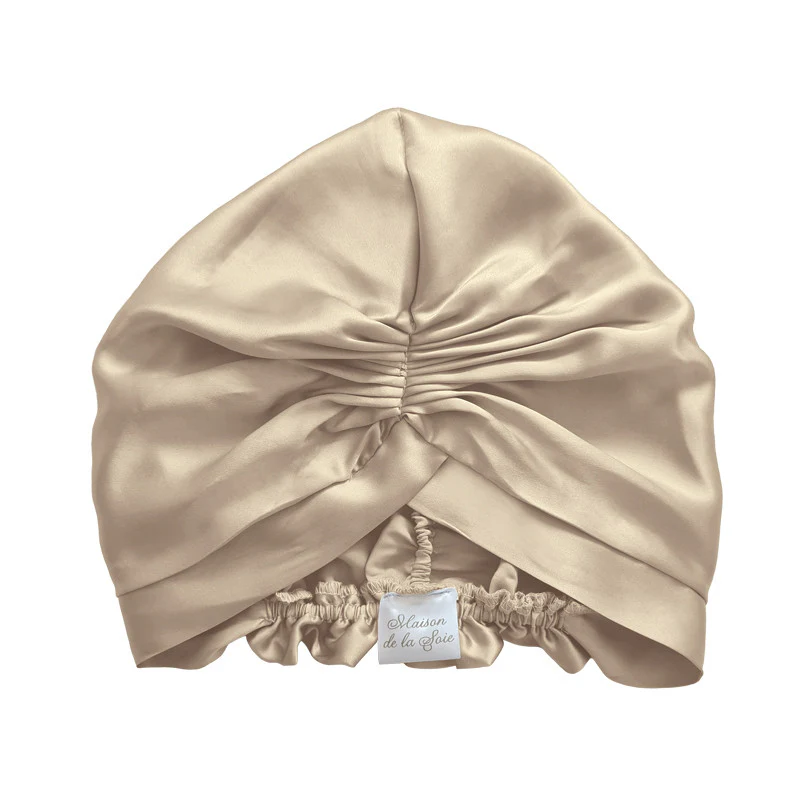Bonnet de nuit turban en soie – Image 3