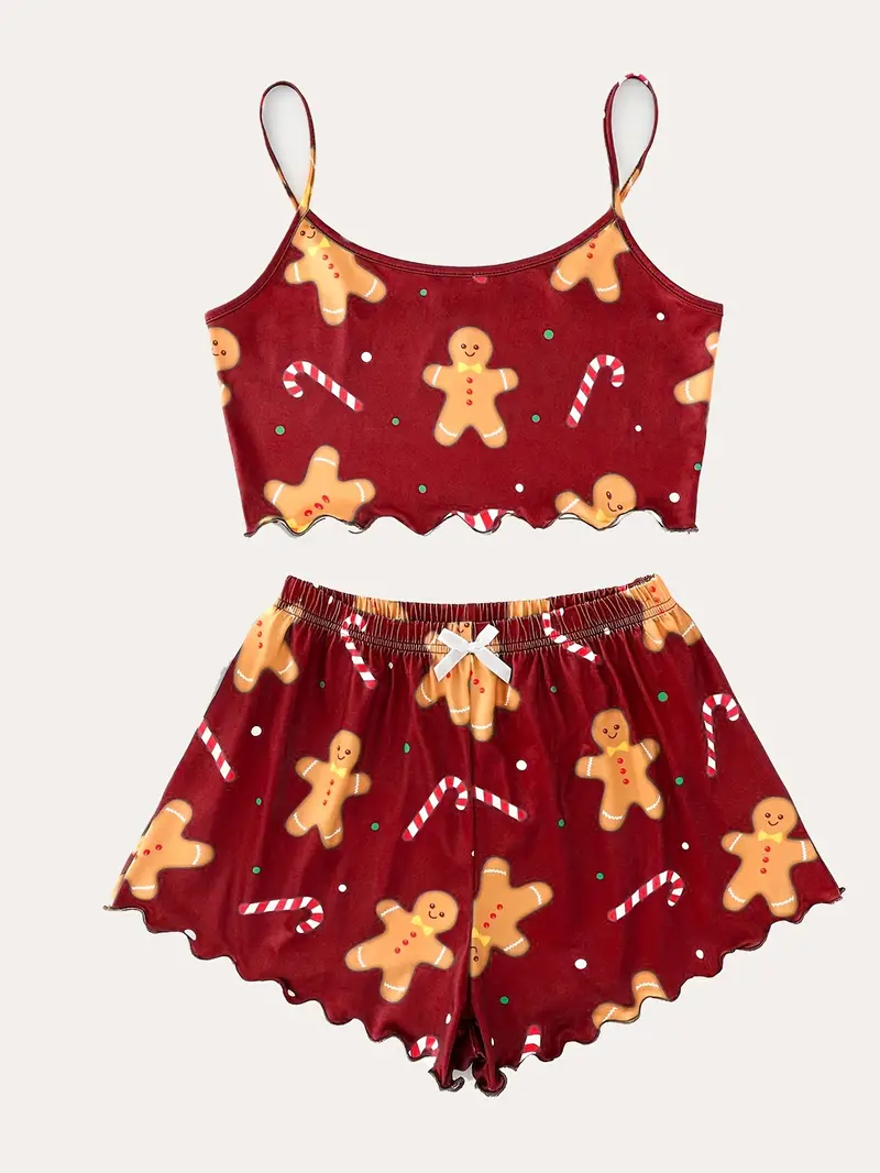 Pyjama Noel Femme Motif Biscuit – Image 2