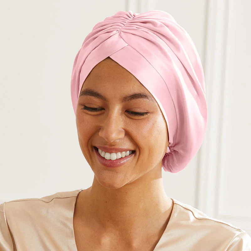 Bonnet de nuit turban en soie – Image 9