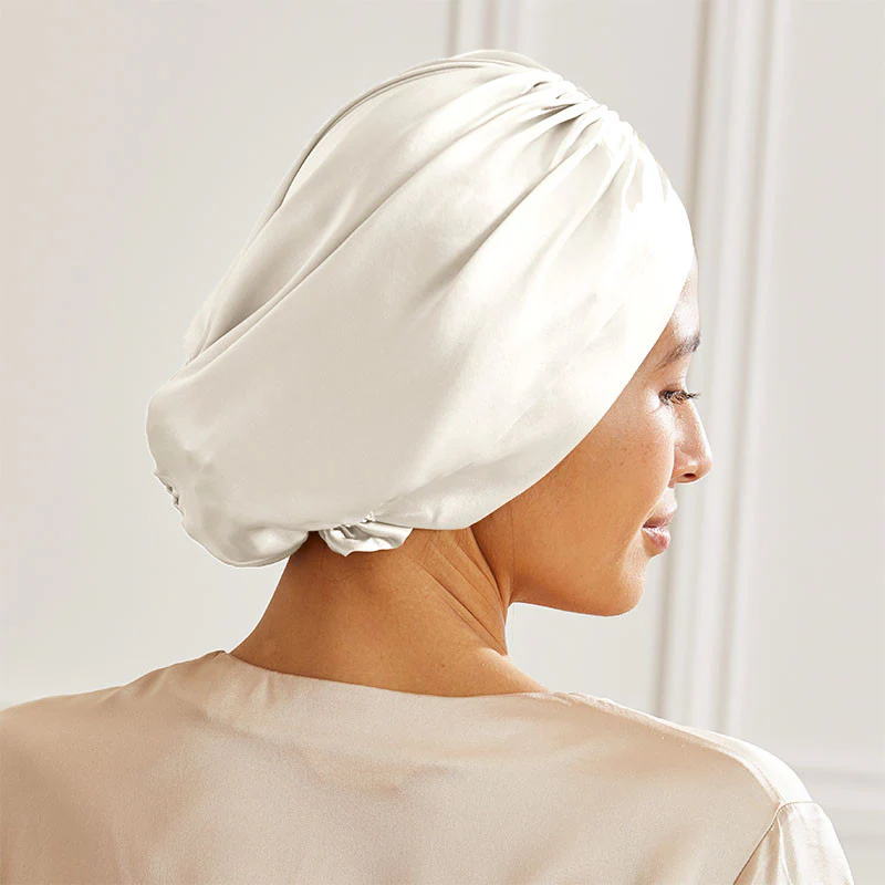 Bonnet de nuit turban en soie – Image 6