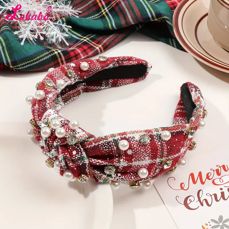 Serre Tête de Noël Matière Écharpe – Image 4