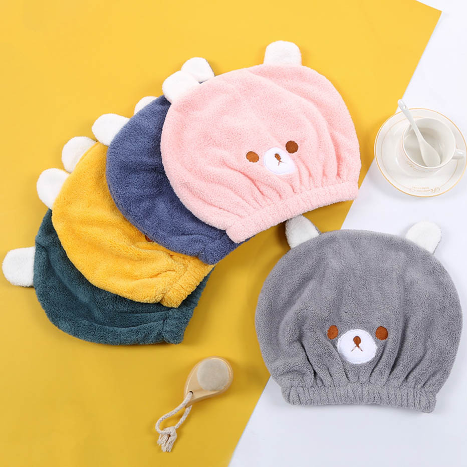 Bonnet de bain ourson mignon pour enfant