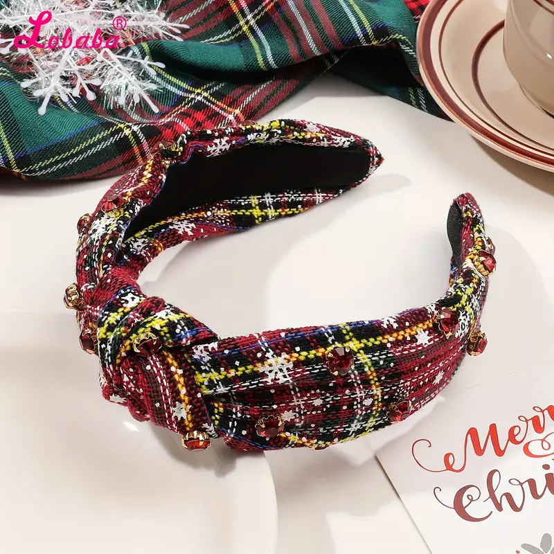 Serre Tête de Noël Matière Écharpe – Image 2