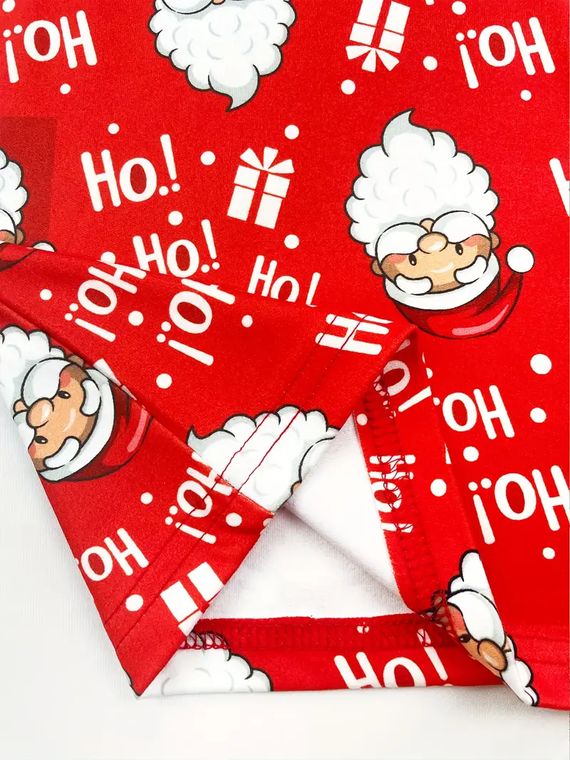 Beau Pyjama Rouge Papa Noel Enfants – Image 4