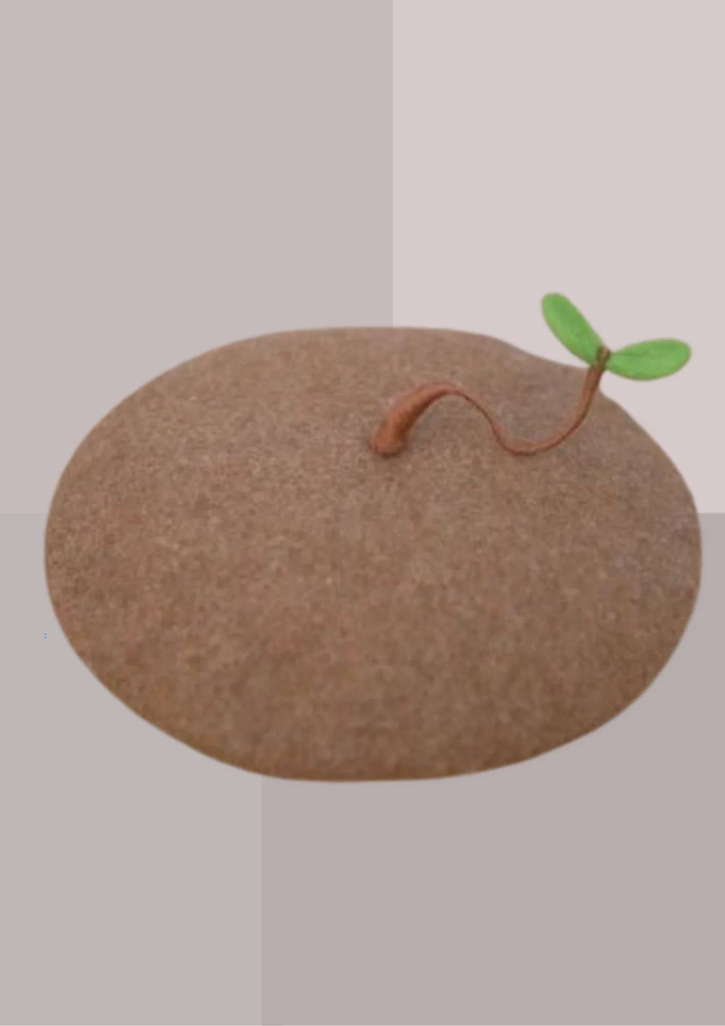 BÉRET FEMME (ET ENFANT) LUXE MARRON GLACE JEUNE POUSSE