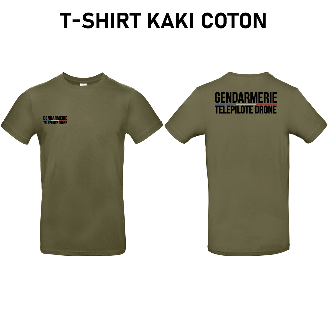 T-shirt Coton Gendarmerie Télépilote drone – Image 2