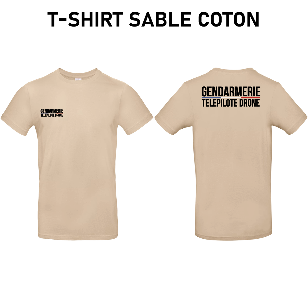 T-shirt Coton Gendarmerie Télépilote drone – Image 3