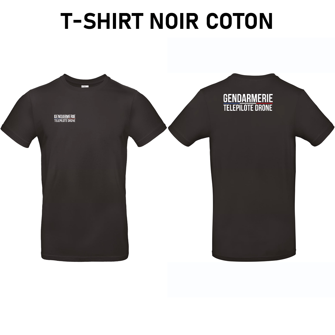 T-shirt Coton Gendarmerie Télépilote drone