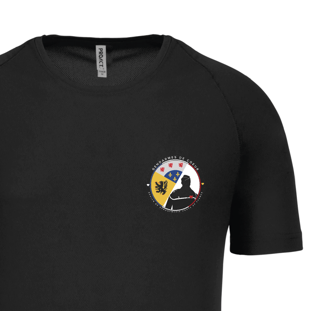 T-Shirt – Coton ou Technique -❤️Gendarmes de Coeur ❤️ Région Hauts de France