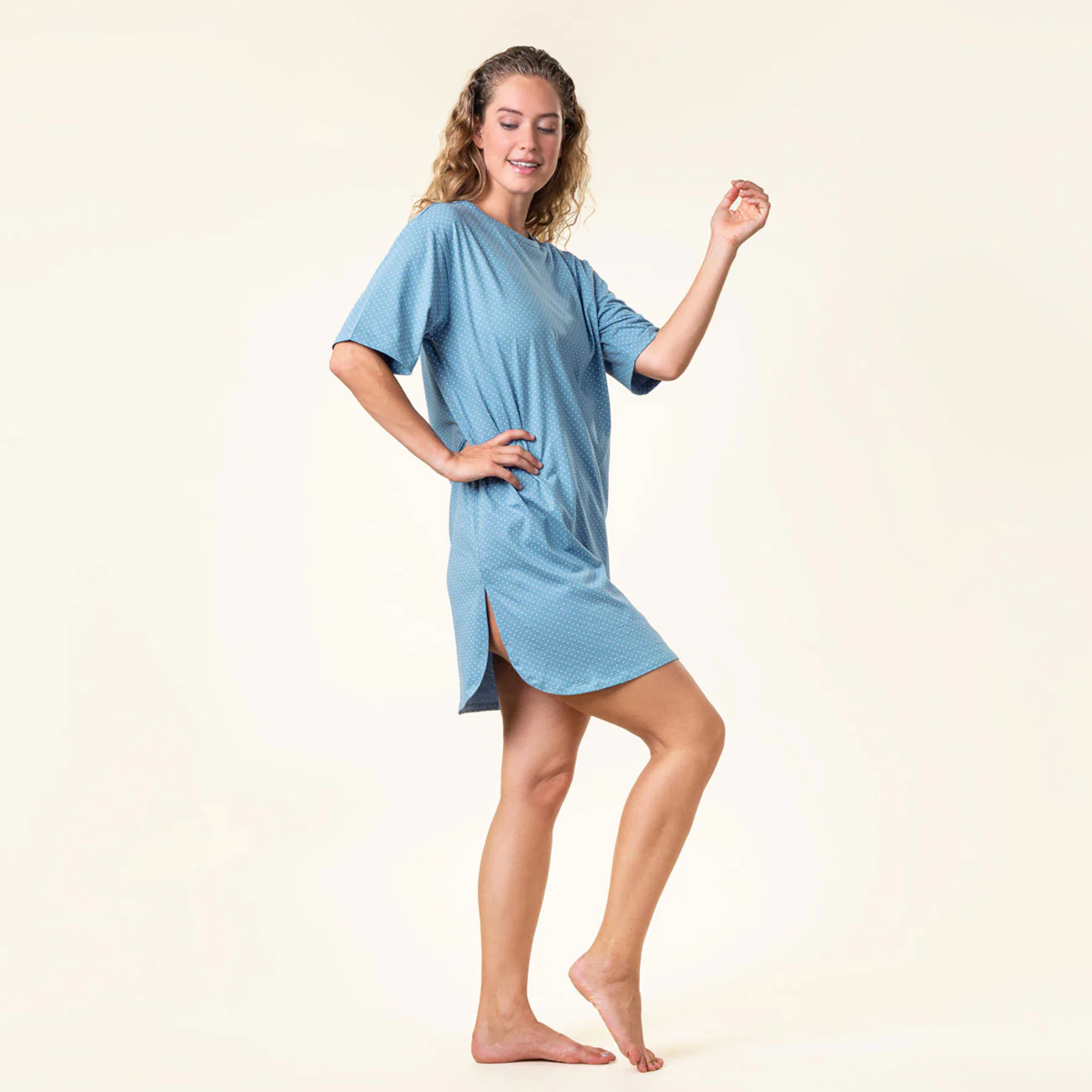 T-Shirt large de nuit BERIT en coton bio - LIVING CRAFTS – Image 8