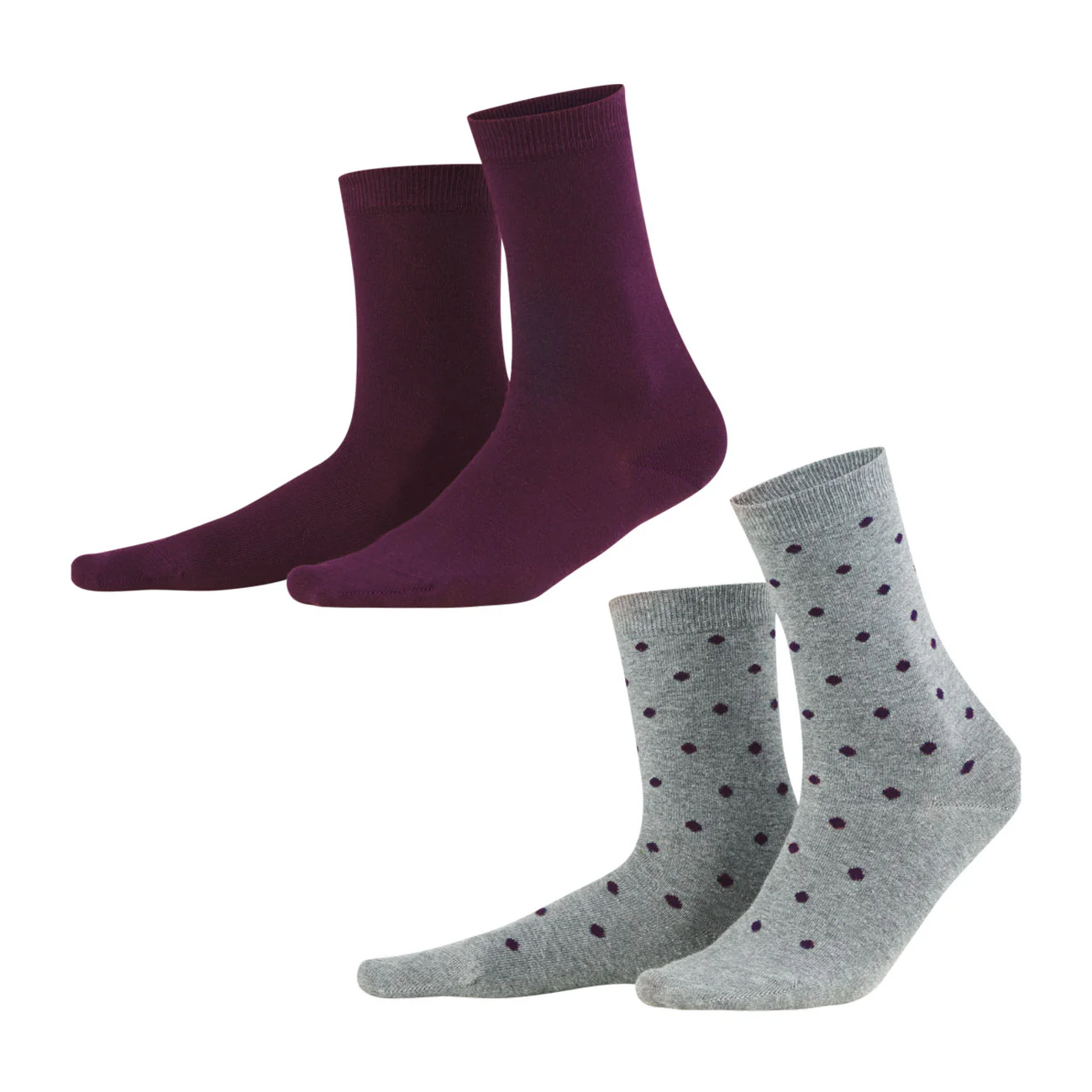 Duo de chaussettes BETTINA en coton bio - LIVING CRAFTS – Image 2