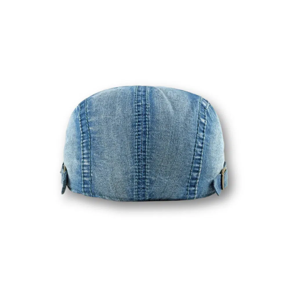 Béret casquette homme en jean Flat Denim – Image 6