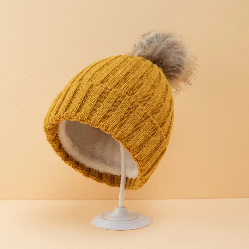 Bonnet à gros pompon Boule de Neige – Image 3