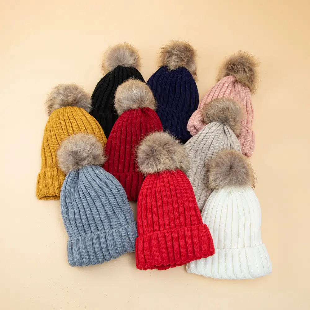 Bonnet à gros pompon Boule de Neige – Image 6