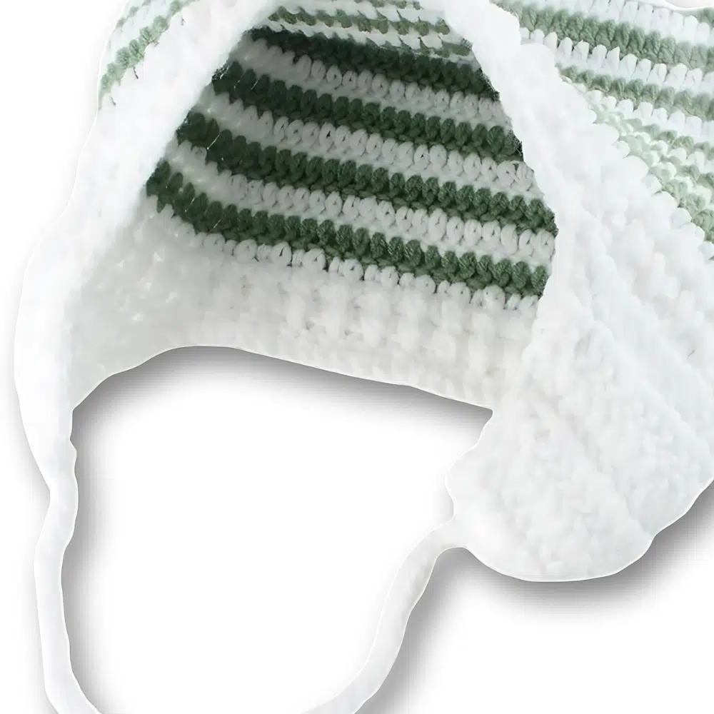 Bonnet crochet femme Oreilles et Pompons – Image 6