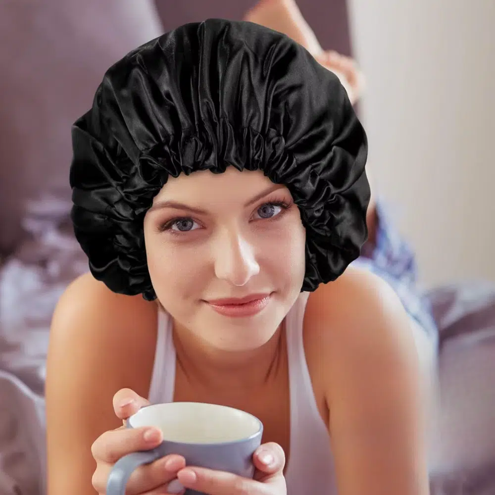 Bonnet en satin réglable Silky – Image 4