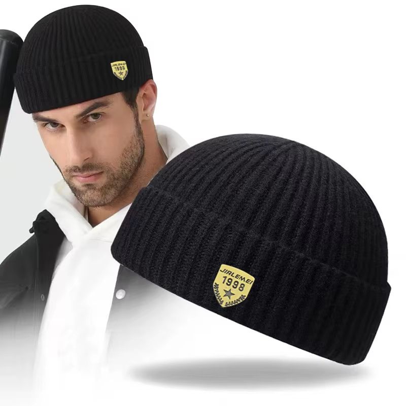 Bonnet Homme Maille Côtelée Court Docker