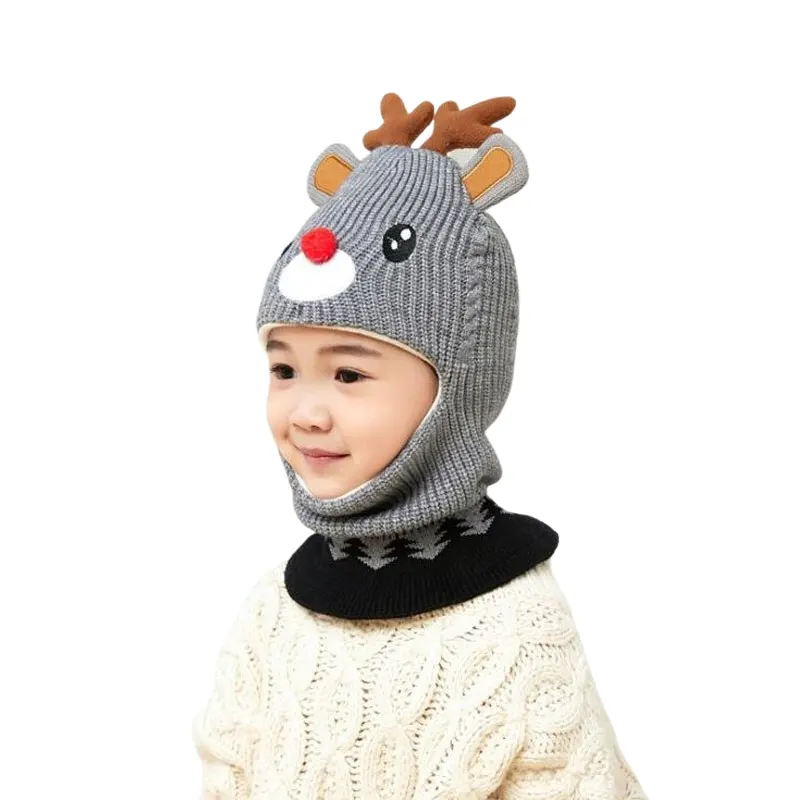 Cagoule enfant Noël gris