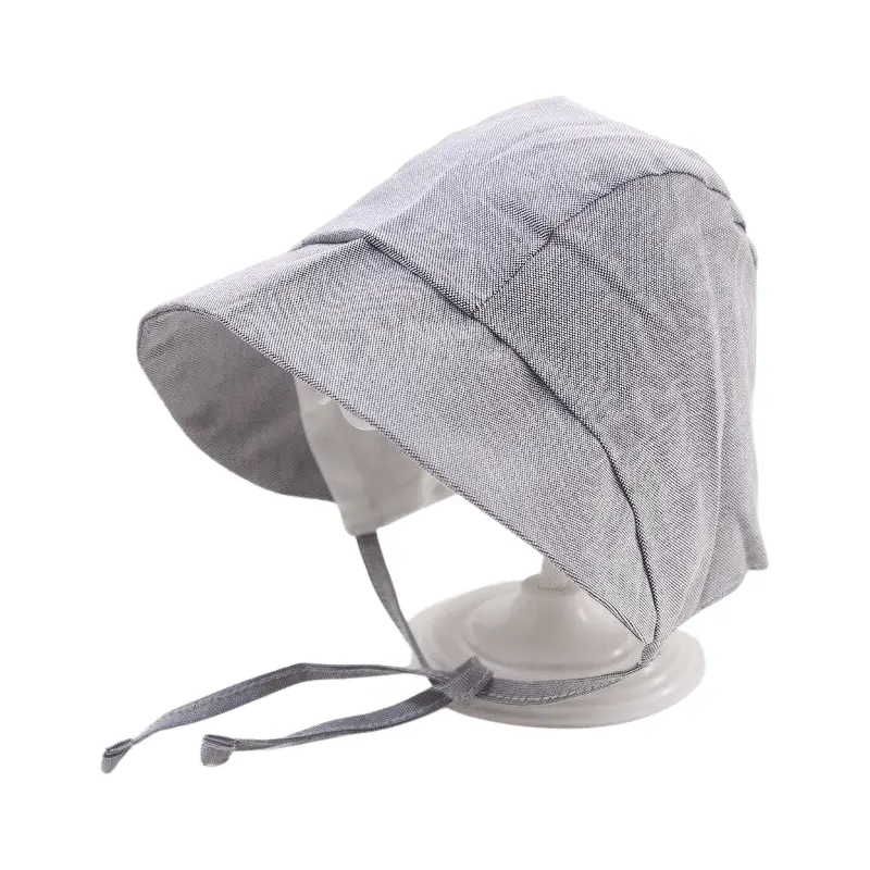 Chapeau bébé uni gris
