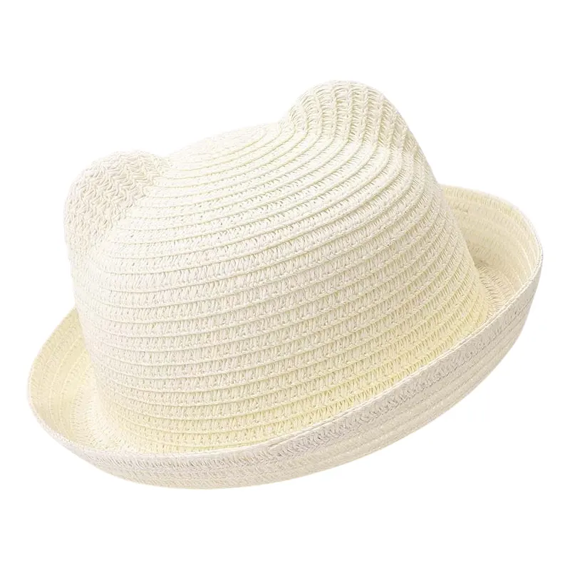 Chapeau de paille enfant uni – Image 3