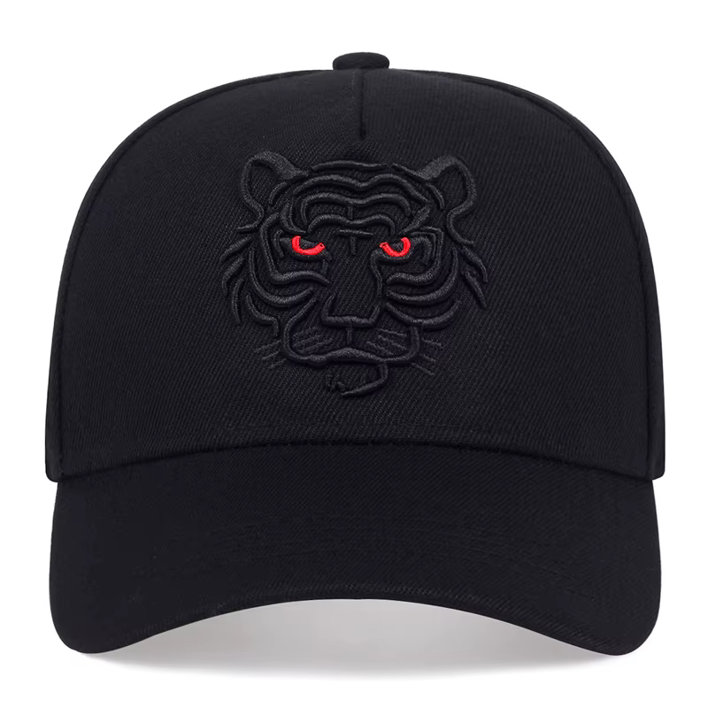 Casquette en coton brodée tête de tigre – Image 2