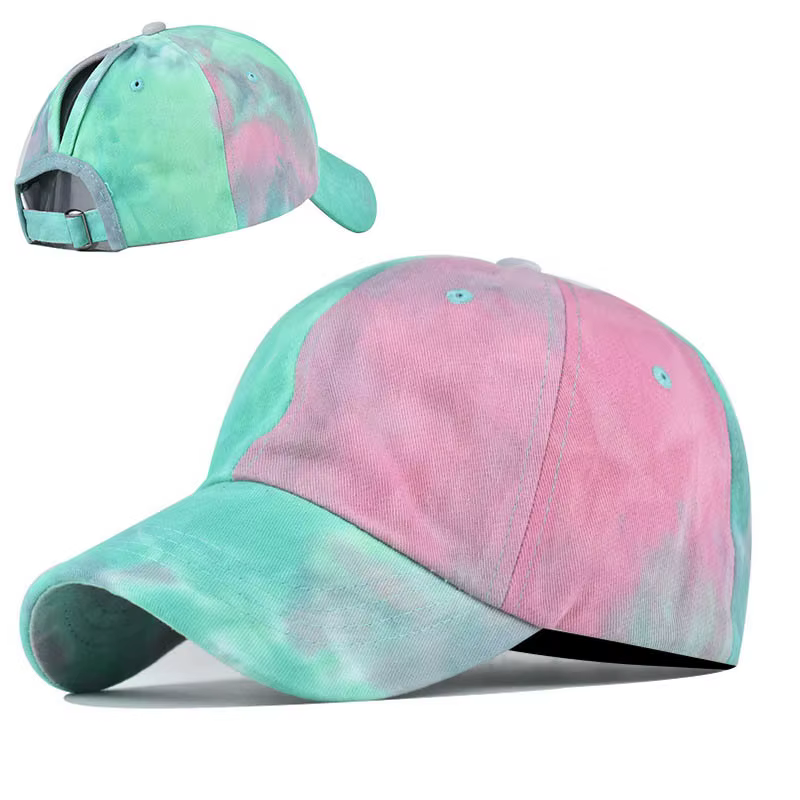 Casquette Tie-Dye à queue de cheval haute pour femmes – Image 2