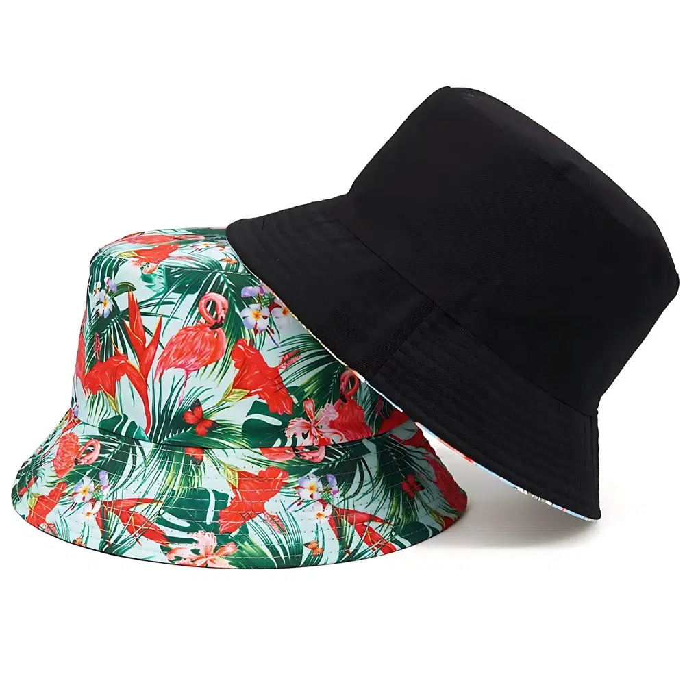 Chapeau bob réversible Tropical – Image 3