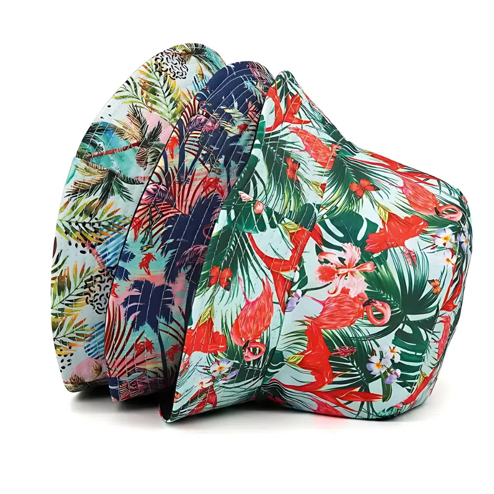 Chapeau bob réversible Tropical – Image 4