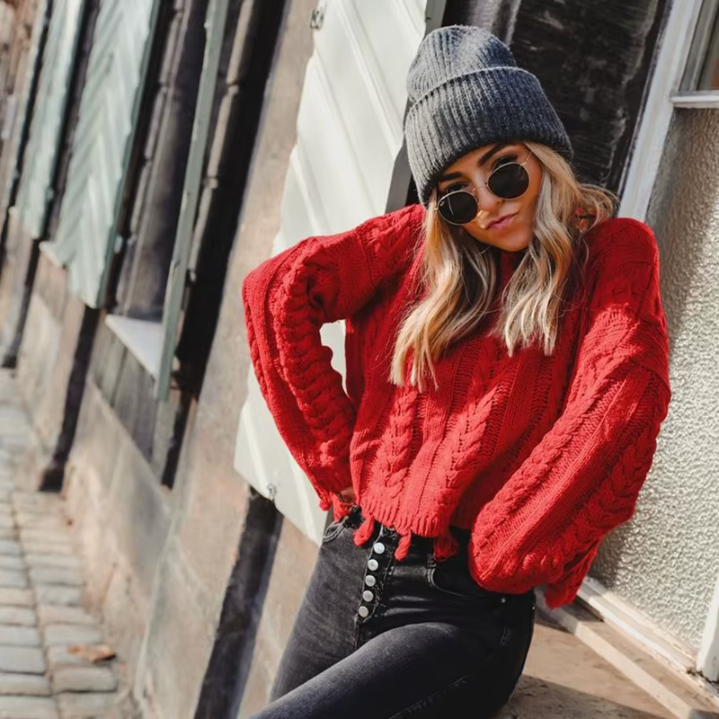 Bonnet doux en maille côtelée – Image 2