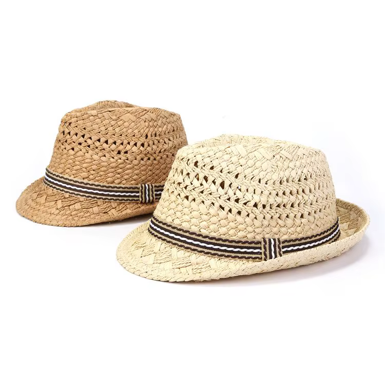 Chapeau de soleil en raphia style Boho – Image 2