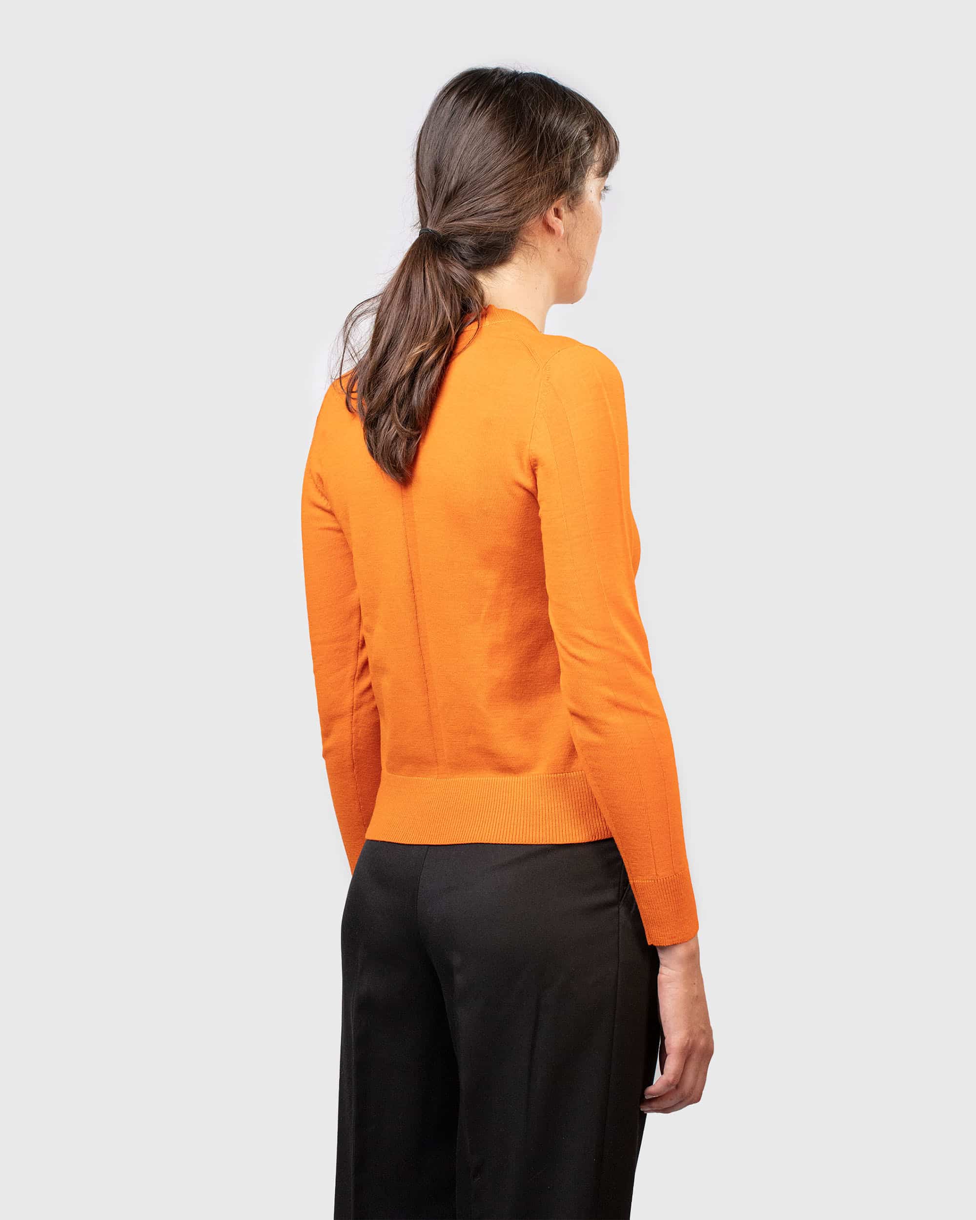 Pull Douillet Femme Orange – Image 3