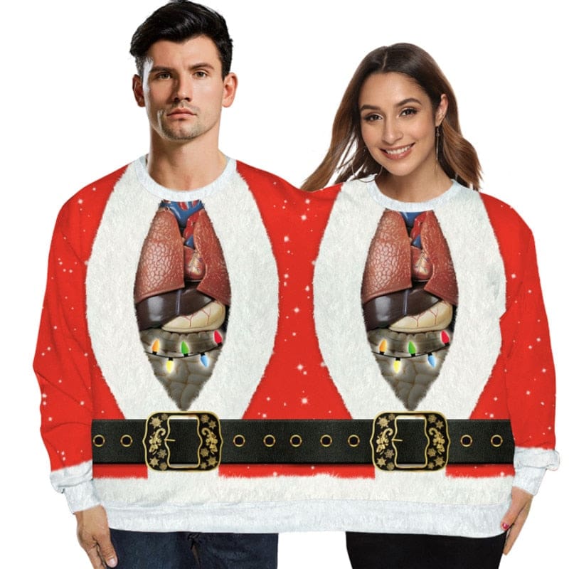 Pull moche de Noël beauf | Siamois
