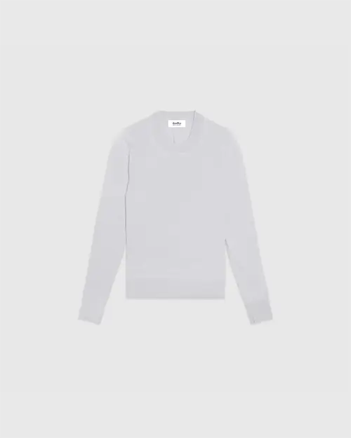 Pull Douillet Femme Gris Clair