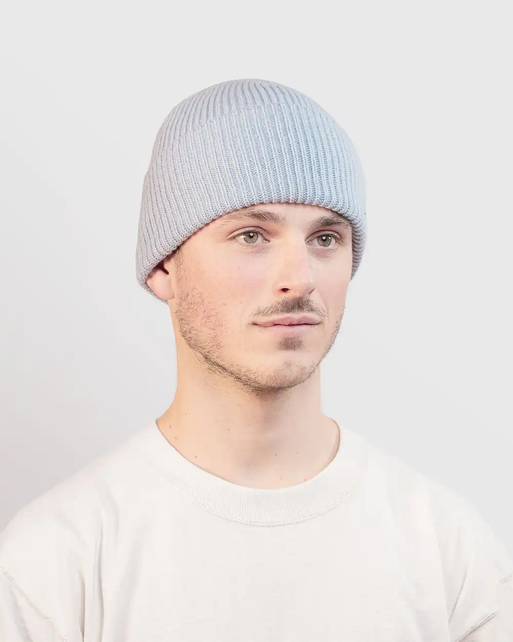 Archive – Bonnet Cachemire Régénéré Bleu – Image 3