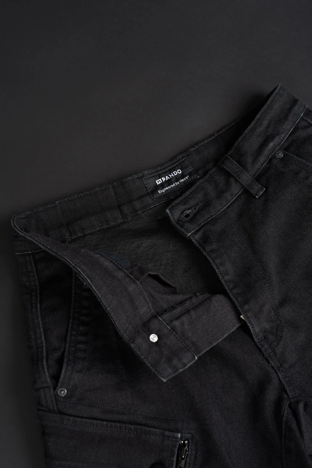 Pantalon Cargo MARK Black - Homologué AAA – Image 3