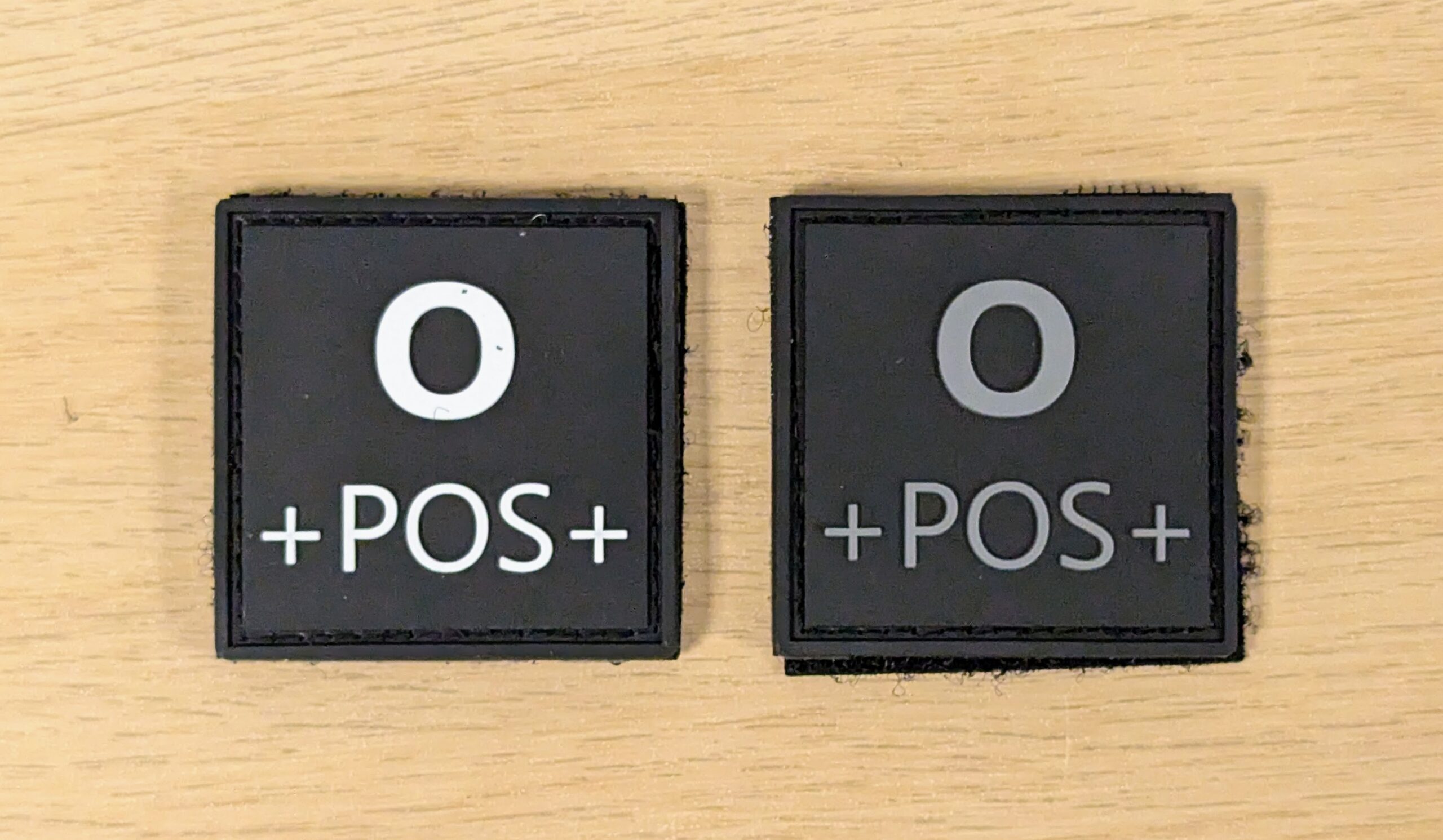 Ecusson Patch Groupe Sanguin O+ PVC – 5cm*5cm